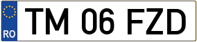 Trailer License Plate